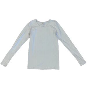 Athleta Womens Ribbed Fitted Long Sleeve Top Shirt Sz L